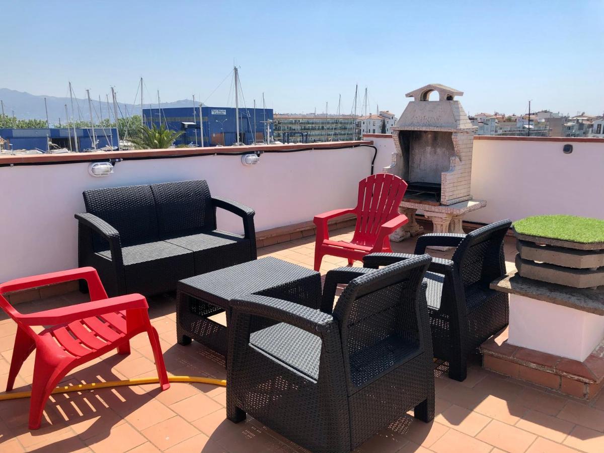 Appartement 80 m2,Port Rhodes D-2 chambres, terrasse panoramique, vue sur le canal principal d’Empuriabrava Extérieur photo
