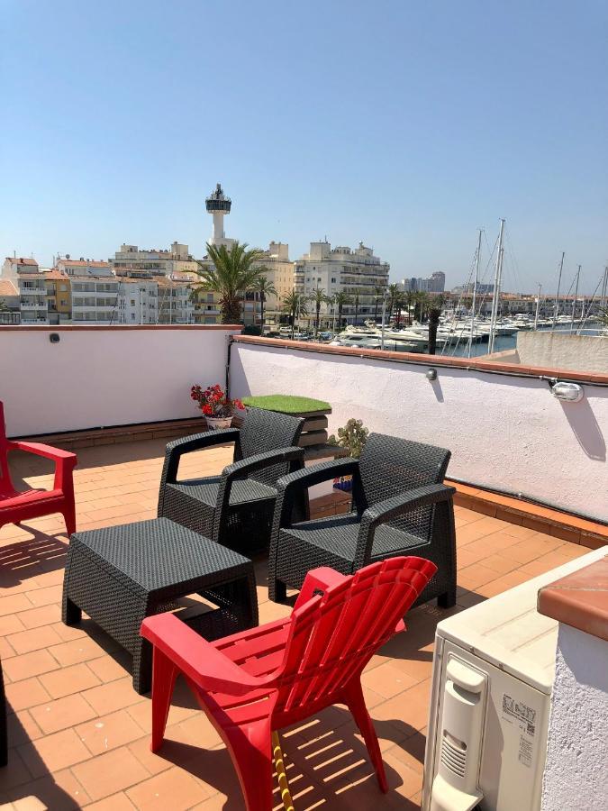 Appartement 80 m2,Port Rhodes D-2 chambres, terrasse panoramique, vue sur le canal principal d’Empuriabrava Extérieur photo