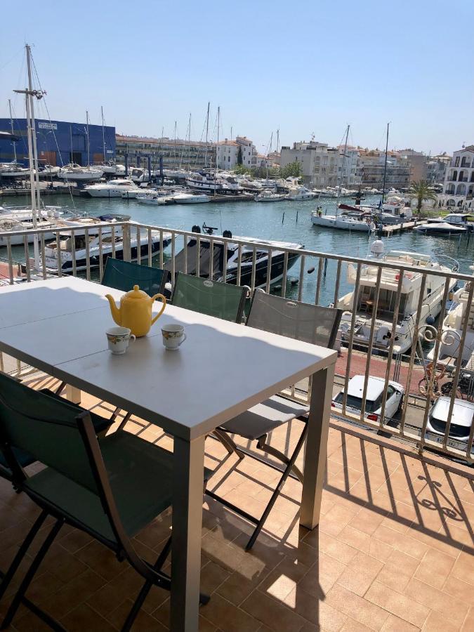 Appartement 80 m2,Port Rhodes D-2 chambres, terrasse panoramique, vue sur le canal principal d’Empuriabrava Extérieur photo