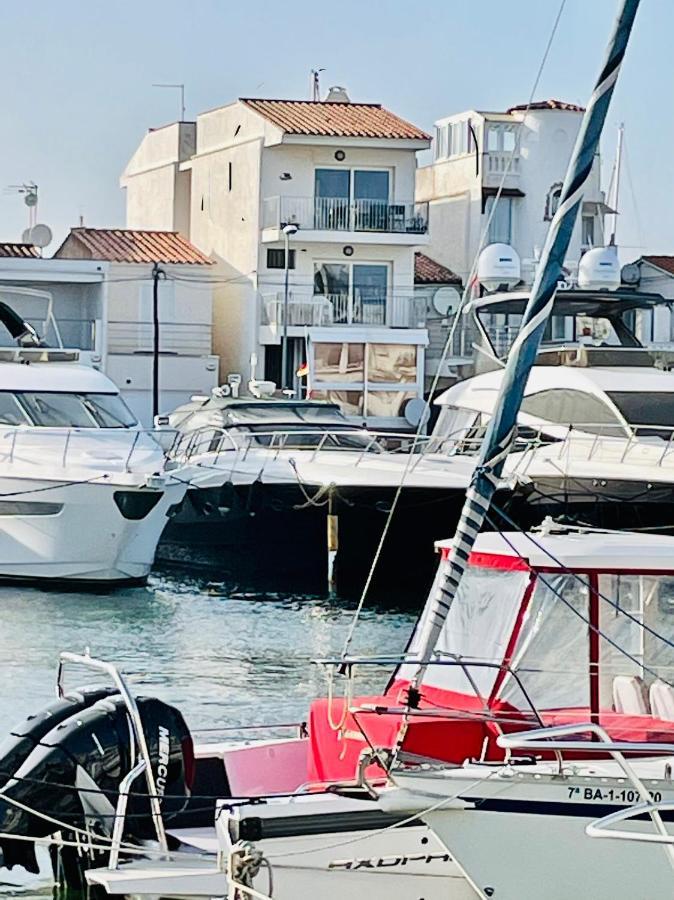 Appartement 80 m2,Port Rhodes D-2 chambres, terrasse panoramique, vue sur le canal principal d’Empuriabrava Extérieur photo